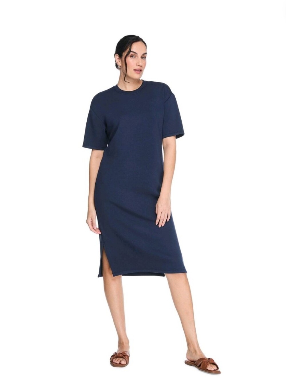 George Women’s XL 14–16 Navy Blue T-Shirt Dress – NWT